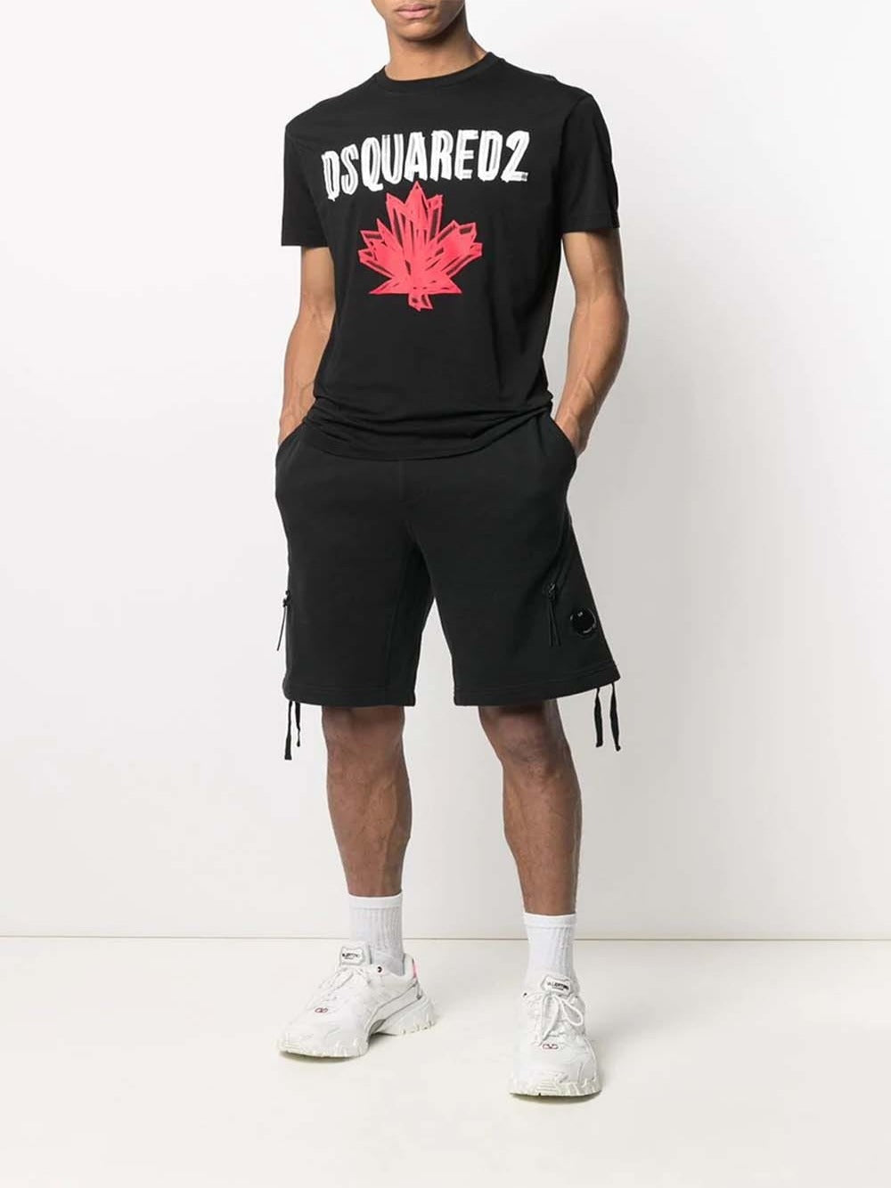 Dsquared2 Maple Logo Leaf T-Shirt S74GD0848S23852