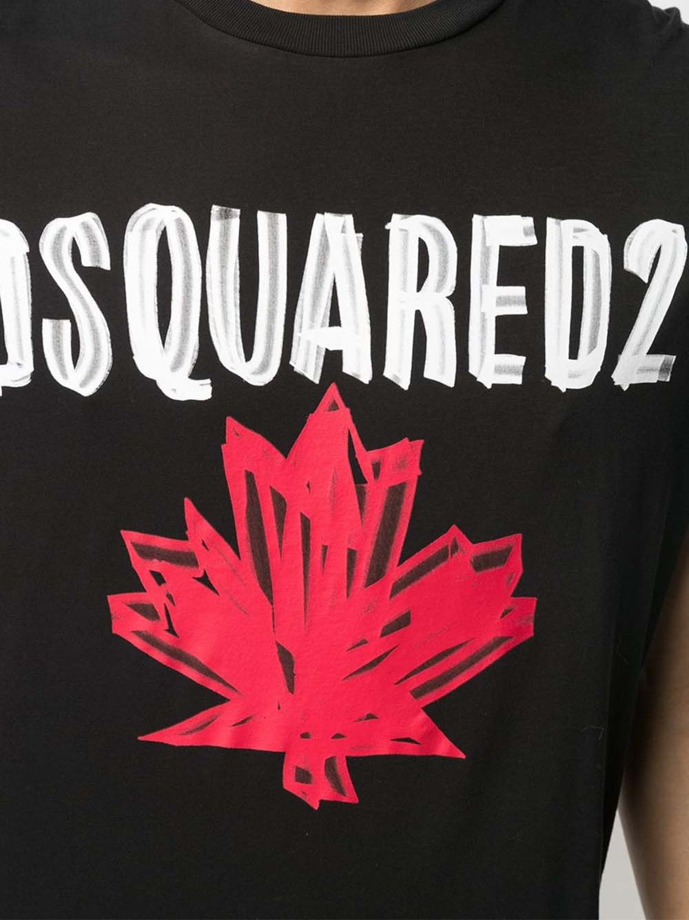 Dsquared2 Maple Logo Leaf T-Shirt S74GD0848S23852