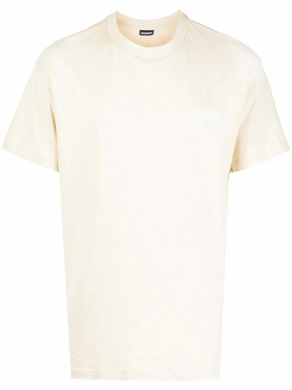Jacquemus Le T-Shirt Logo Light Beige Tan Neutrals 216JS207-2480