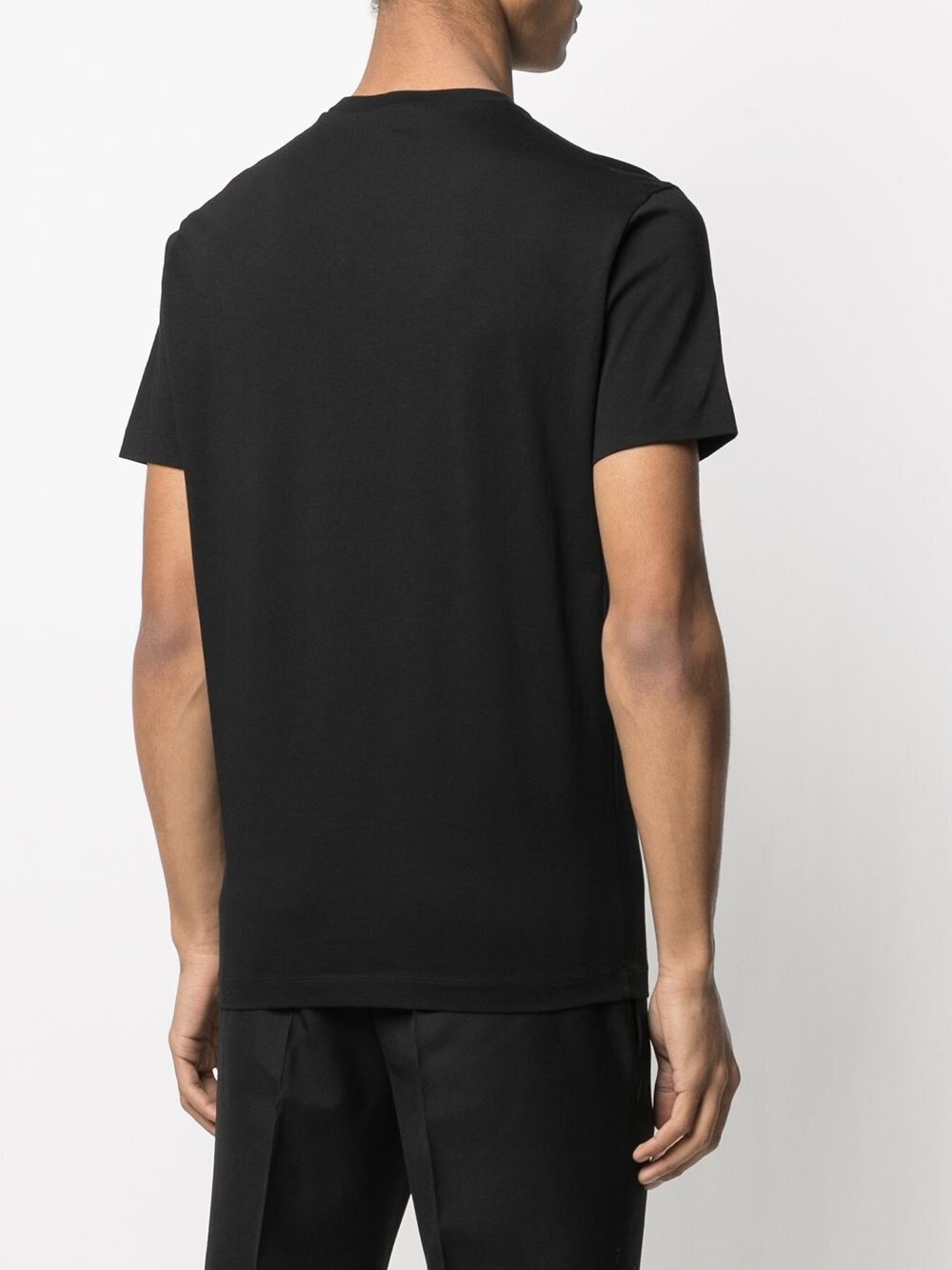 Dsquared2 Fade Logo Brothers T-Shirt Black and Yellow S74GD0825