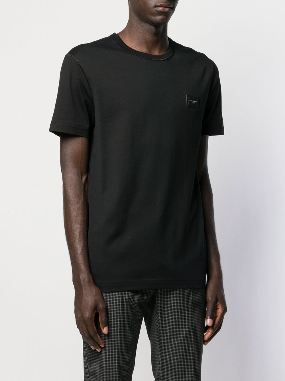 Dolce & Gabbanna Logo Plaque T-Shirt G8KJ9TFU7EQ