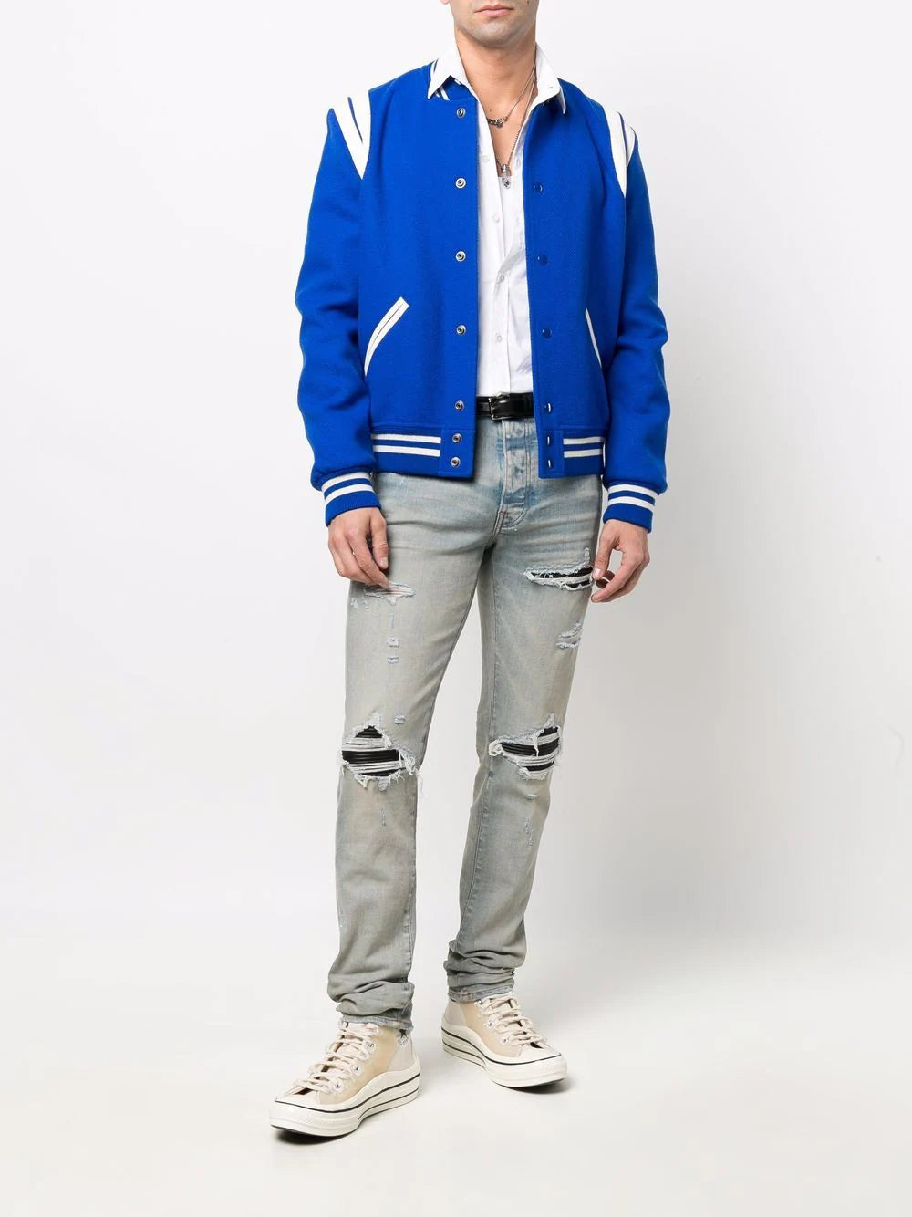 Amiri MX1 Jeans Suede Clay Indigo PXMD001