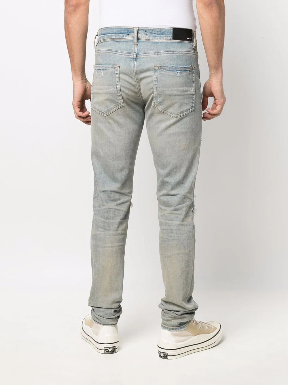 Amiri MX1 Jeans Suede Clay Indigo PXMD001