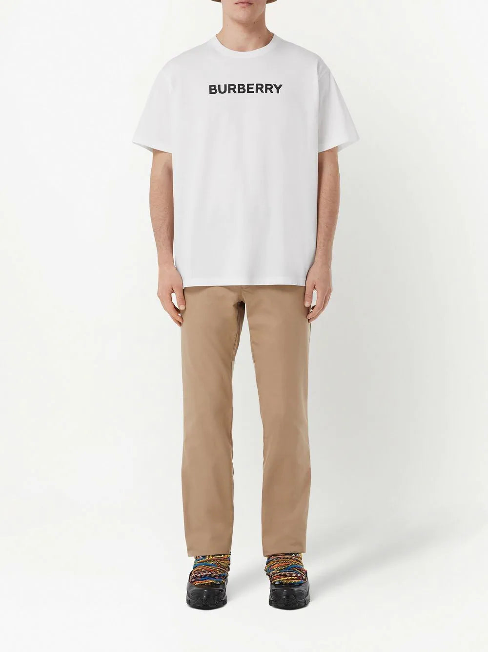 Burberry Logo Print T-Shirt White 8055309