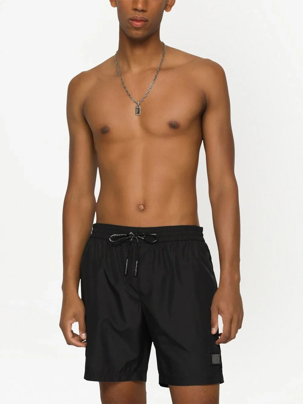 Dolce & Gabbana Logo Plate Swimming Shorts M4E45T FUSFW-N0000