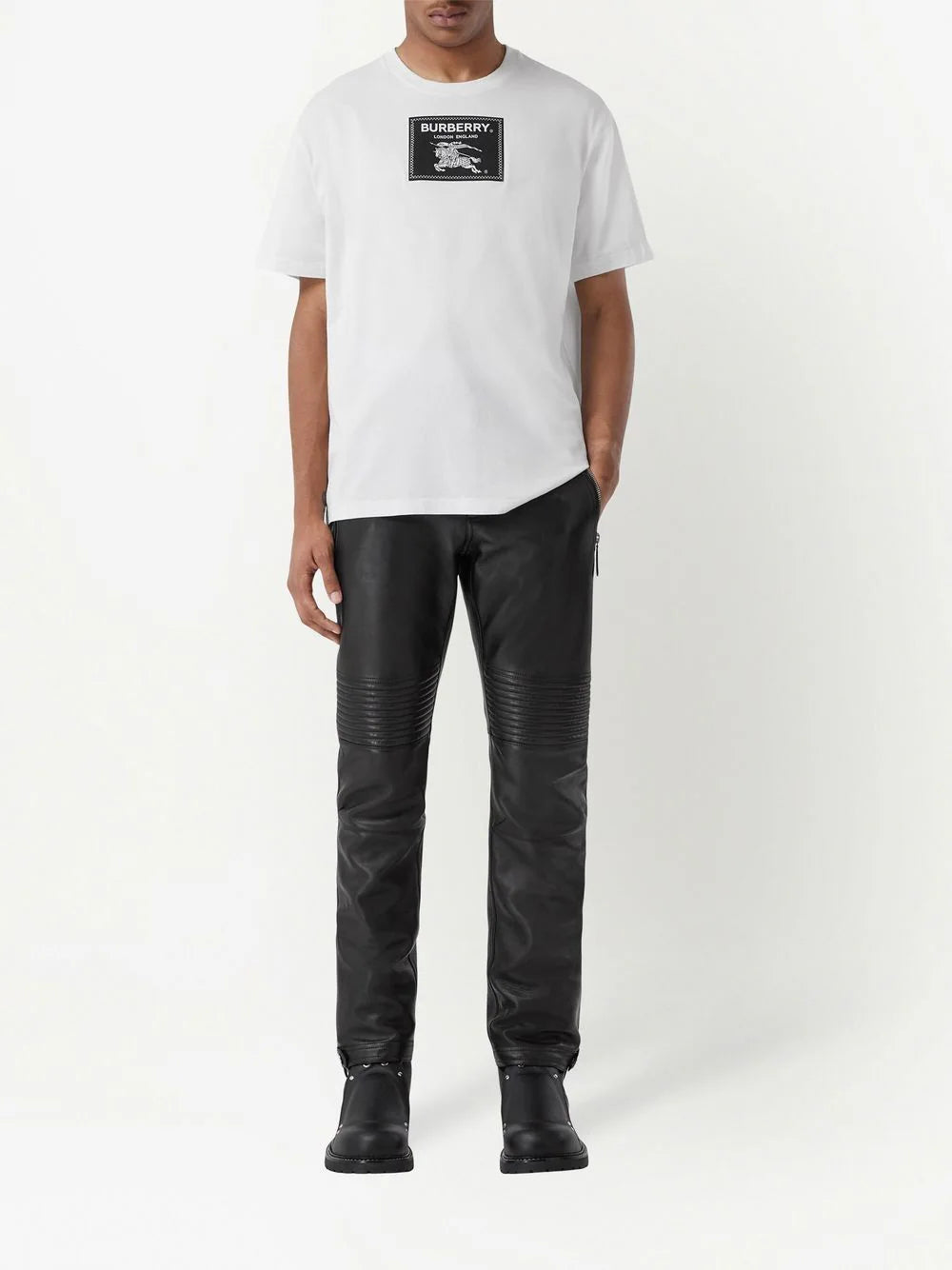 Burberry Prorsum Label EKD Appliqued Logo T-Shirt White 8064397