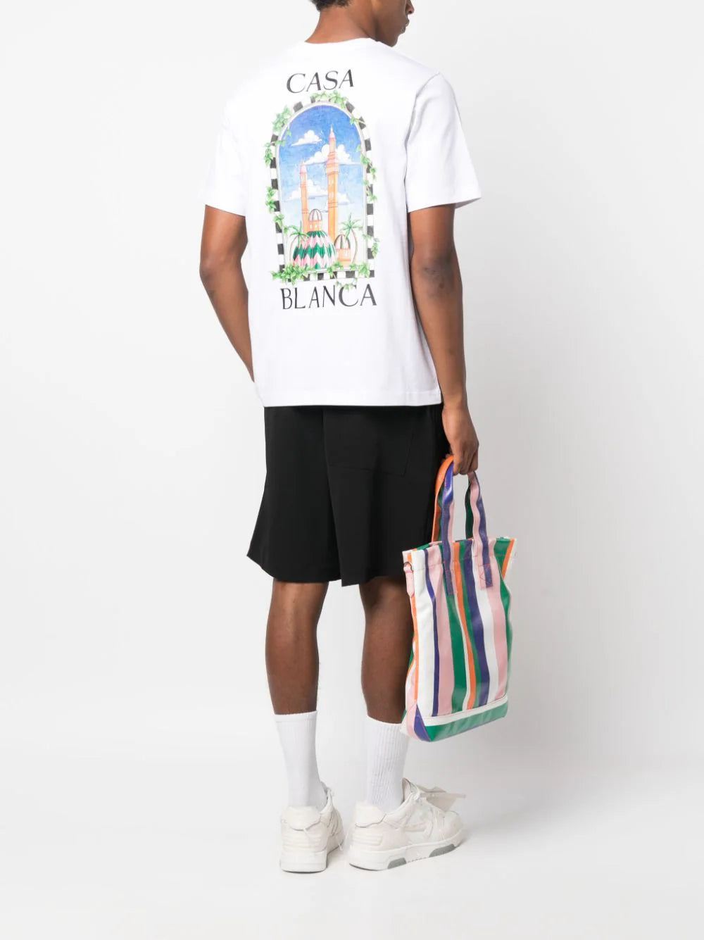 Casablanca Vue De Damas T-Shirt White MF23JTS00123