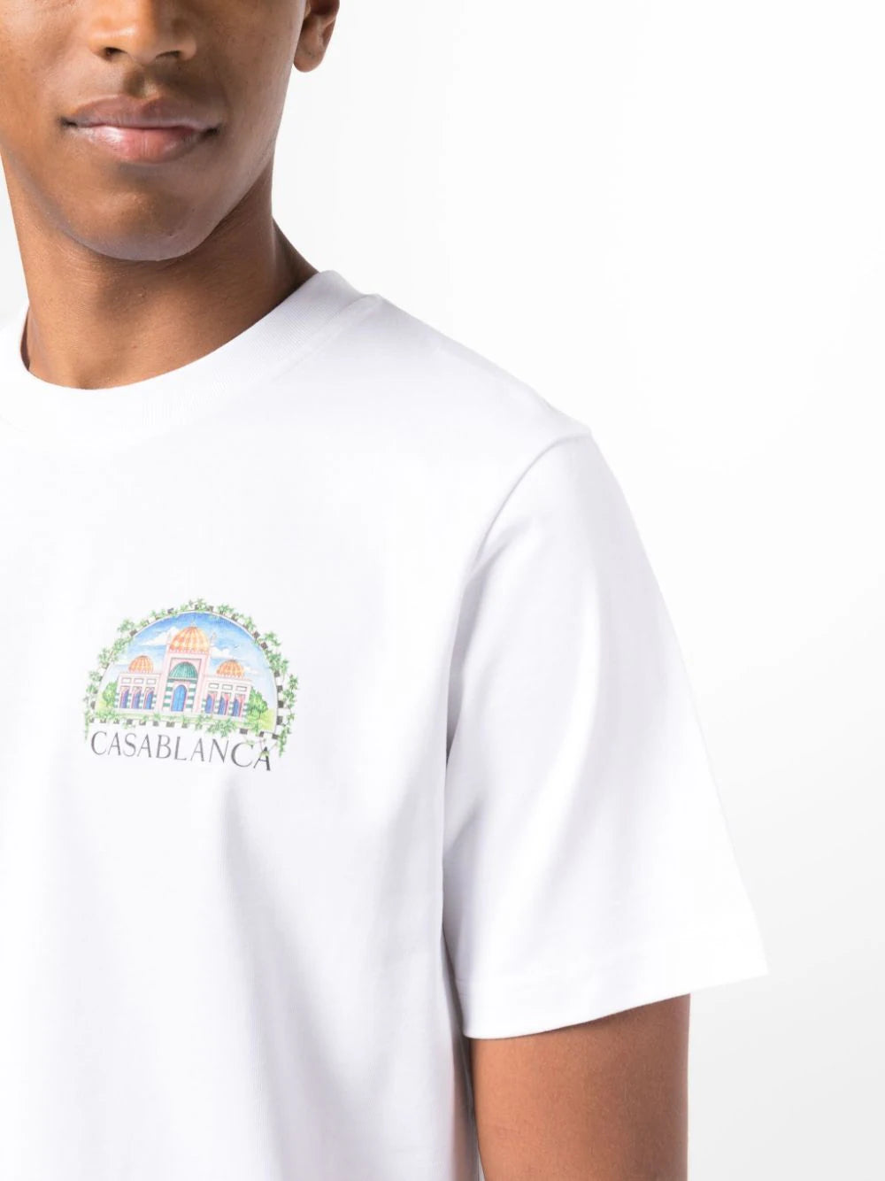 Casablanca Vue De Damas T-Shirt White MF23JTS00123
