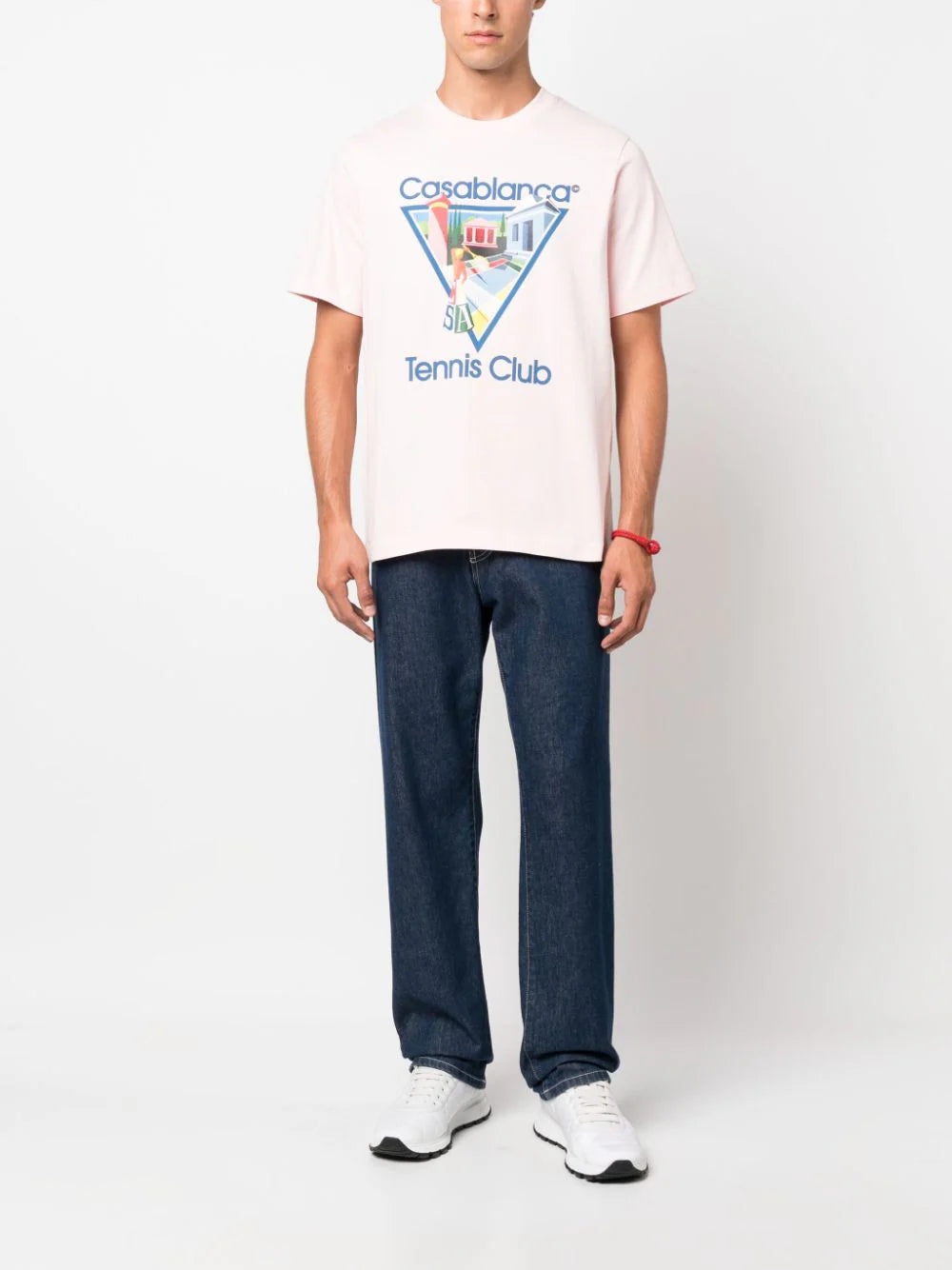 Casablanca Le Joueuse Tennis Club T-Shirt Pale Pink MF23JTS00124