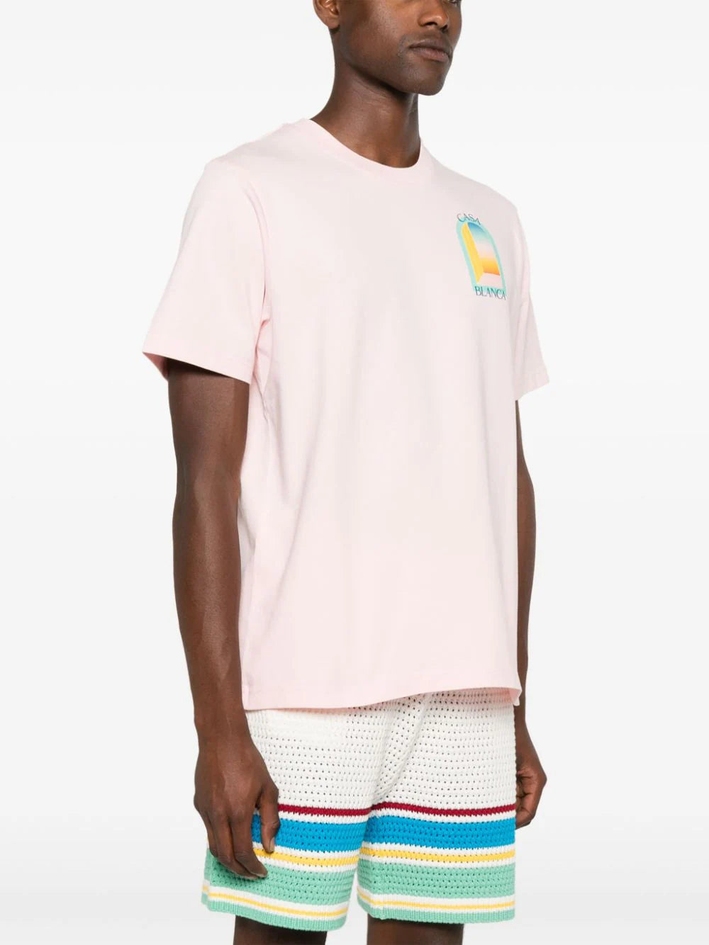 Casablanca L-Arche De Jour Colore T-Shirt Pink MPF24JTS00108