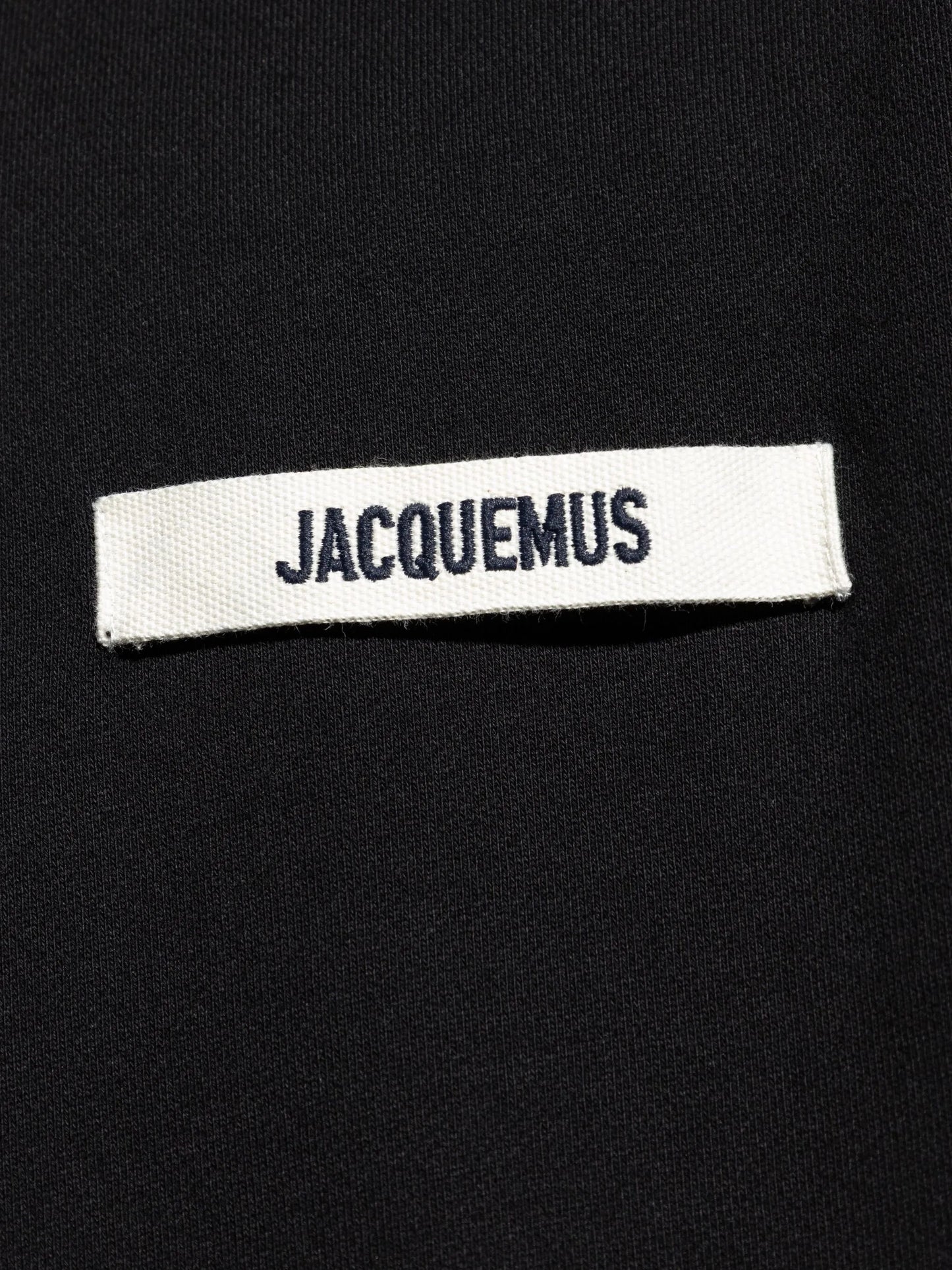 Jacquemus Gros Grain Hooded Sweatshirt Black