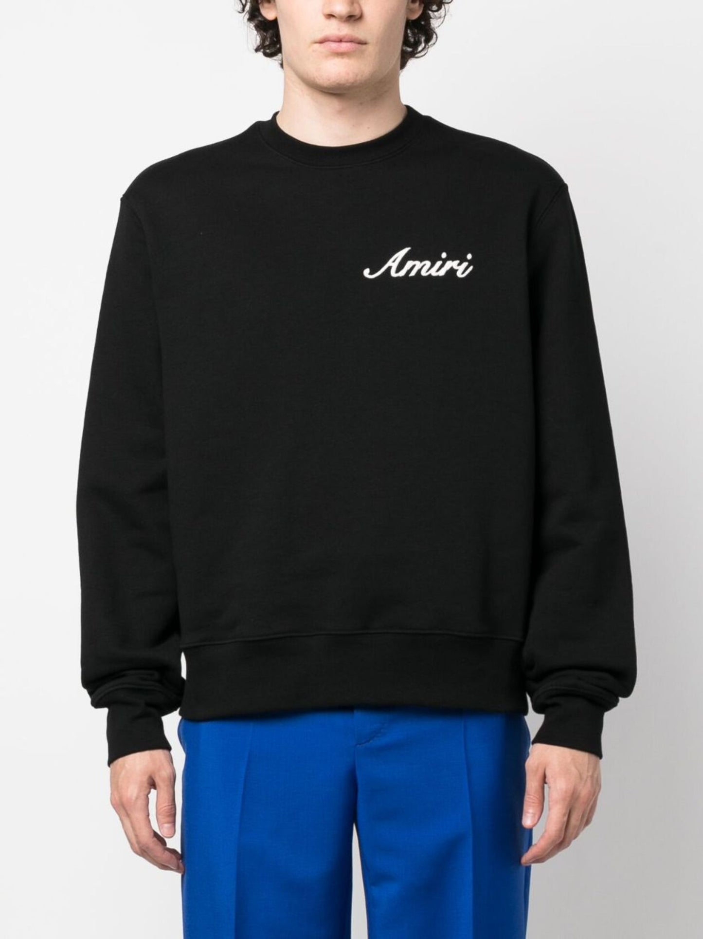 Amiri Script Logo Embroidered Sweatshirt PF23MJL008