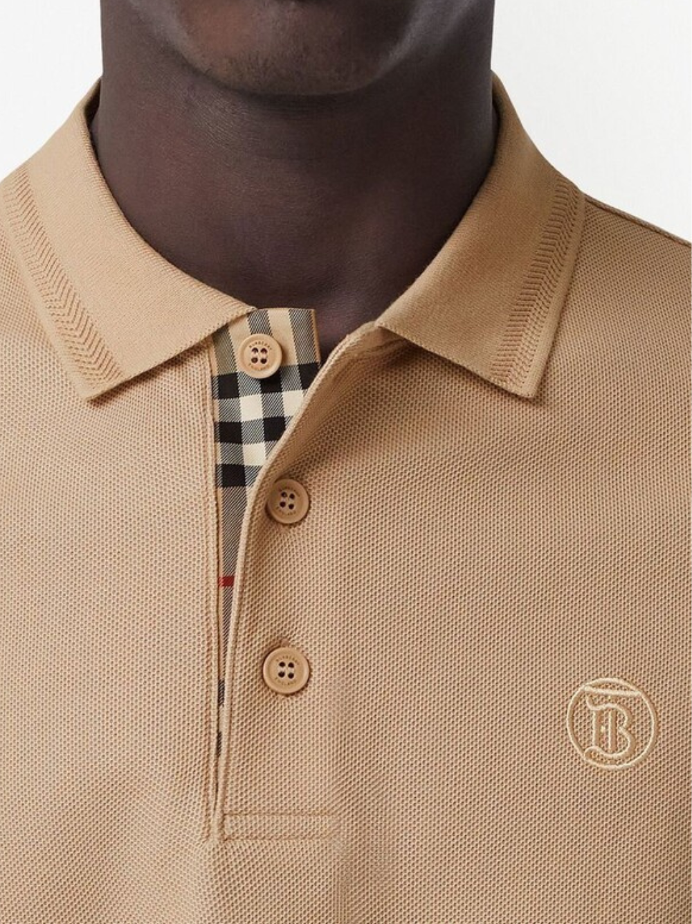 Burberry Monogram Pique Polo Shirt Brown 8057088