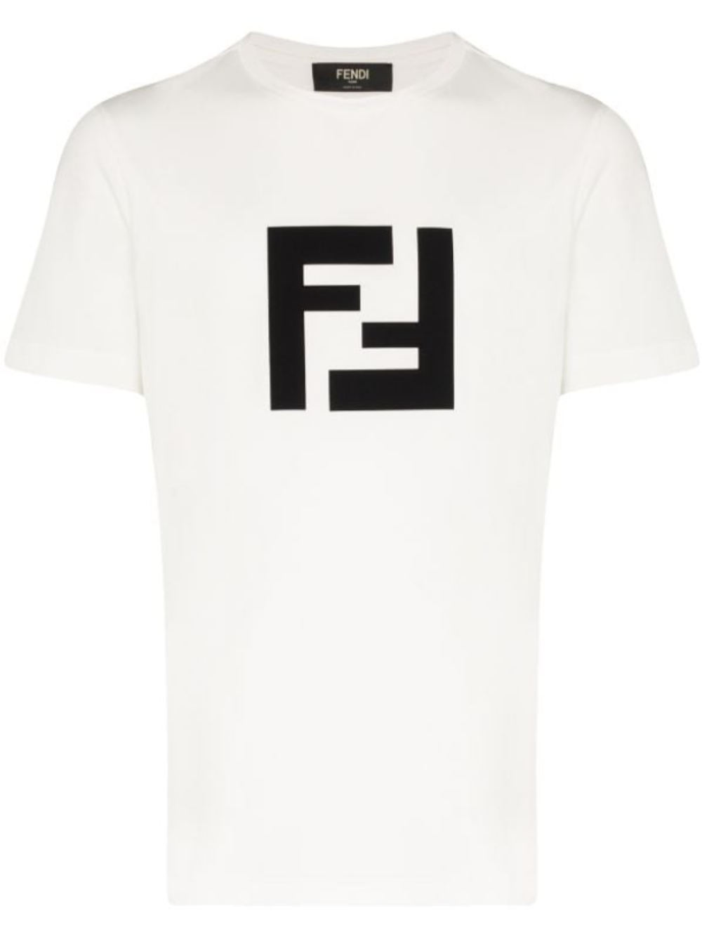 Fendi black and sales white t shirt