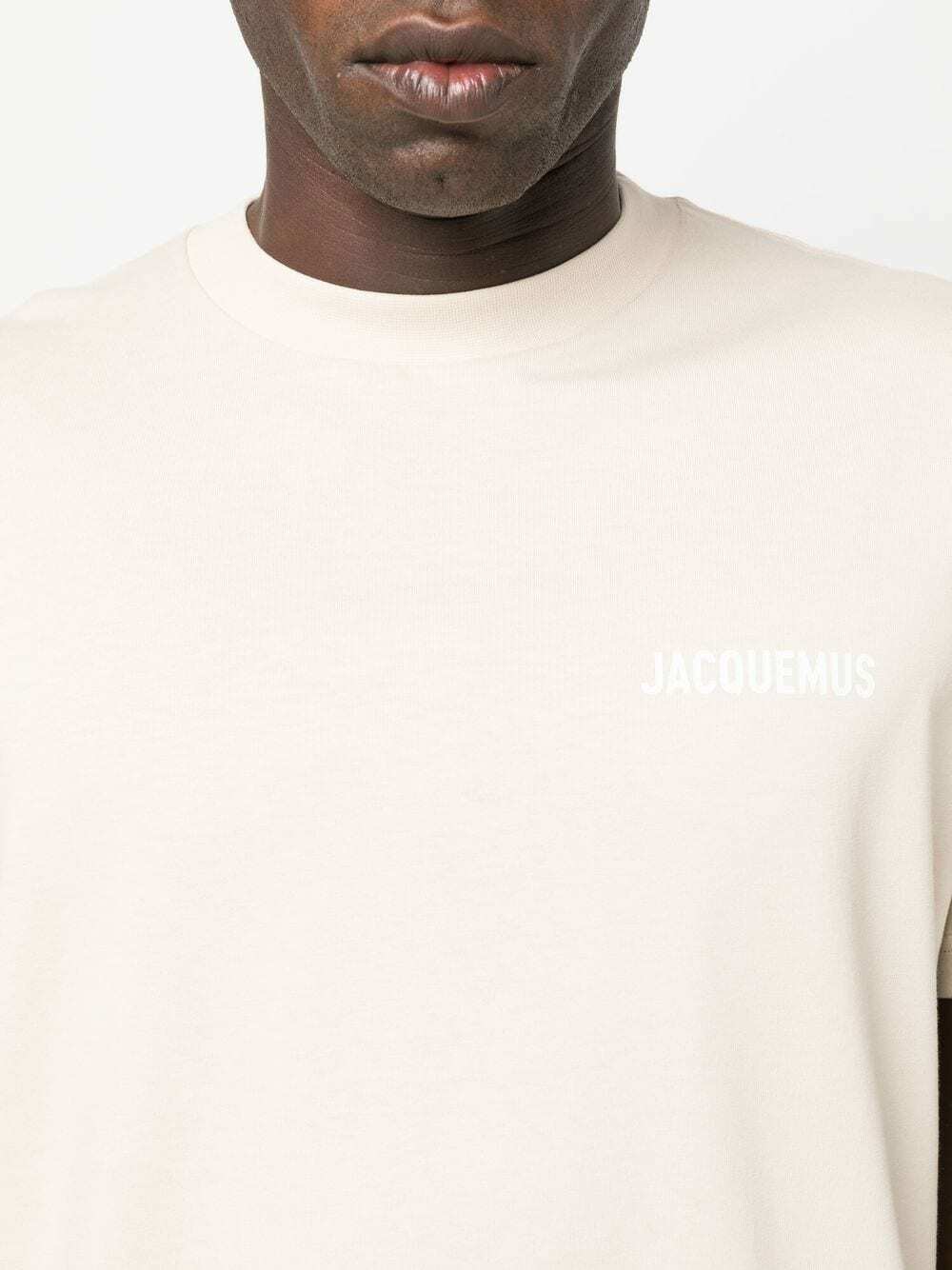 Jacquemus Le T-Shirt Logo Light Beige Tan Neutrals 216JS207-2480