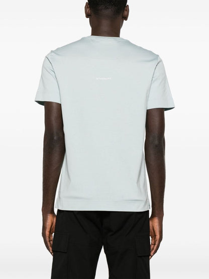Givenchy 4G Embroidered T-Shirt Blue BM716G3YCD-456