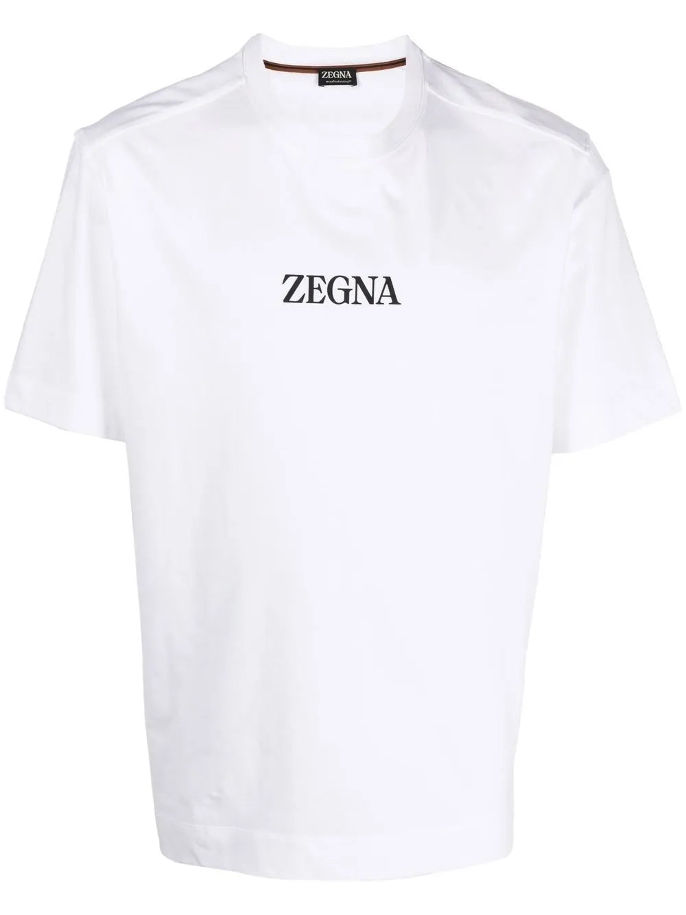 Zegna Logo Print T-Shirt White