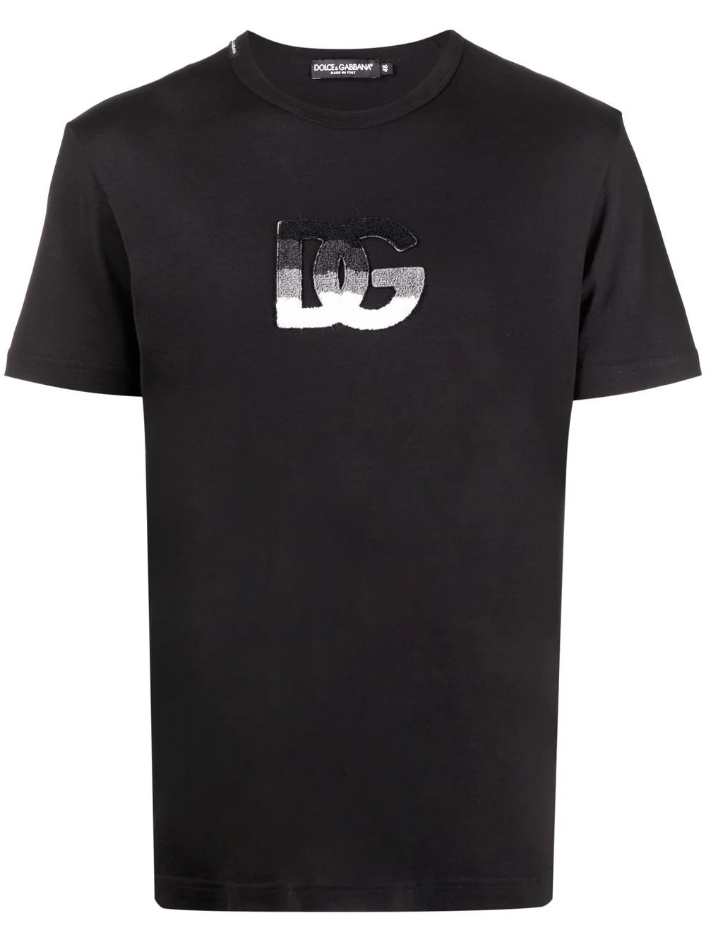 Dolce & Gabbana Logo Patch T-Shirt Black G8KBAZ G7C6S