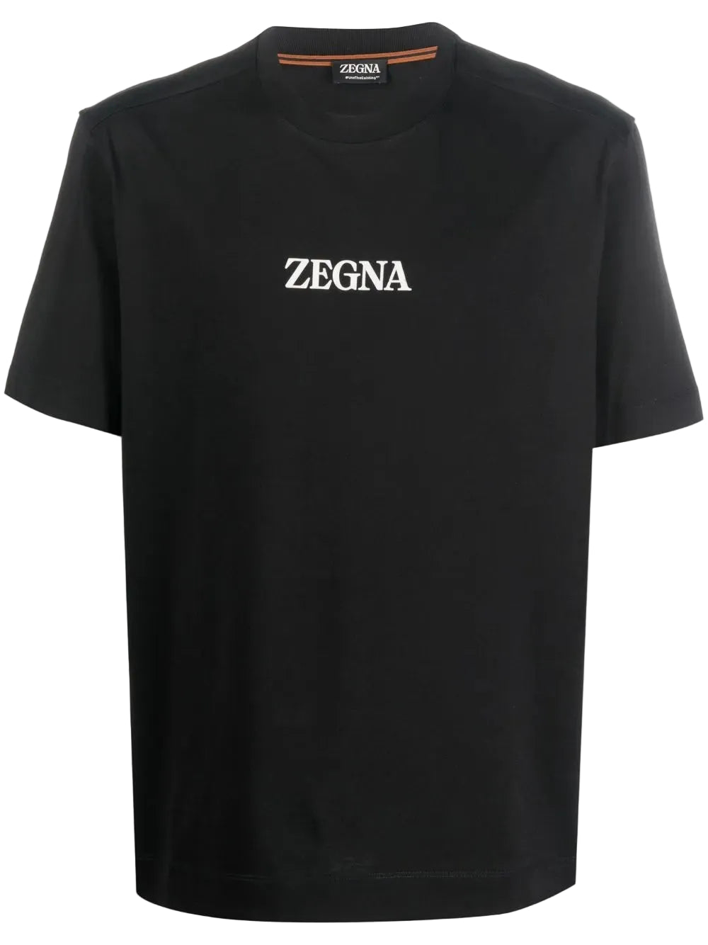 Zegna Logo Print T-Shirt Black