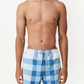 Burberry Check Print Swim Shorts Light Blue 8051248