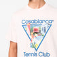 Casablanca Le Joueuse Tennis Club T-Shirt Pale Pink MF23JTS00124