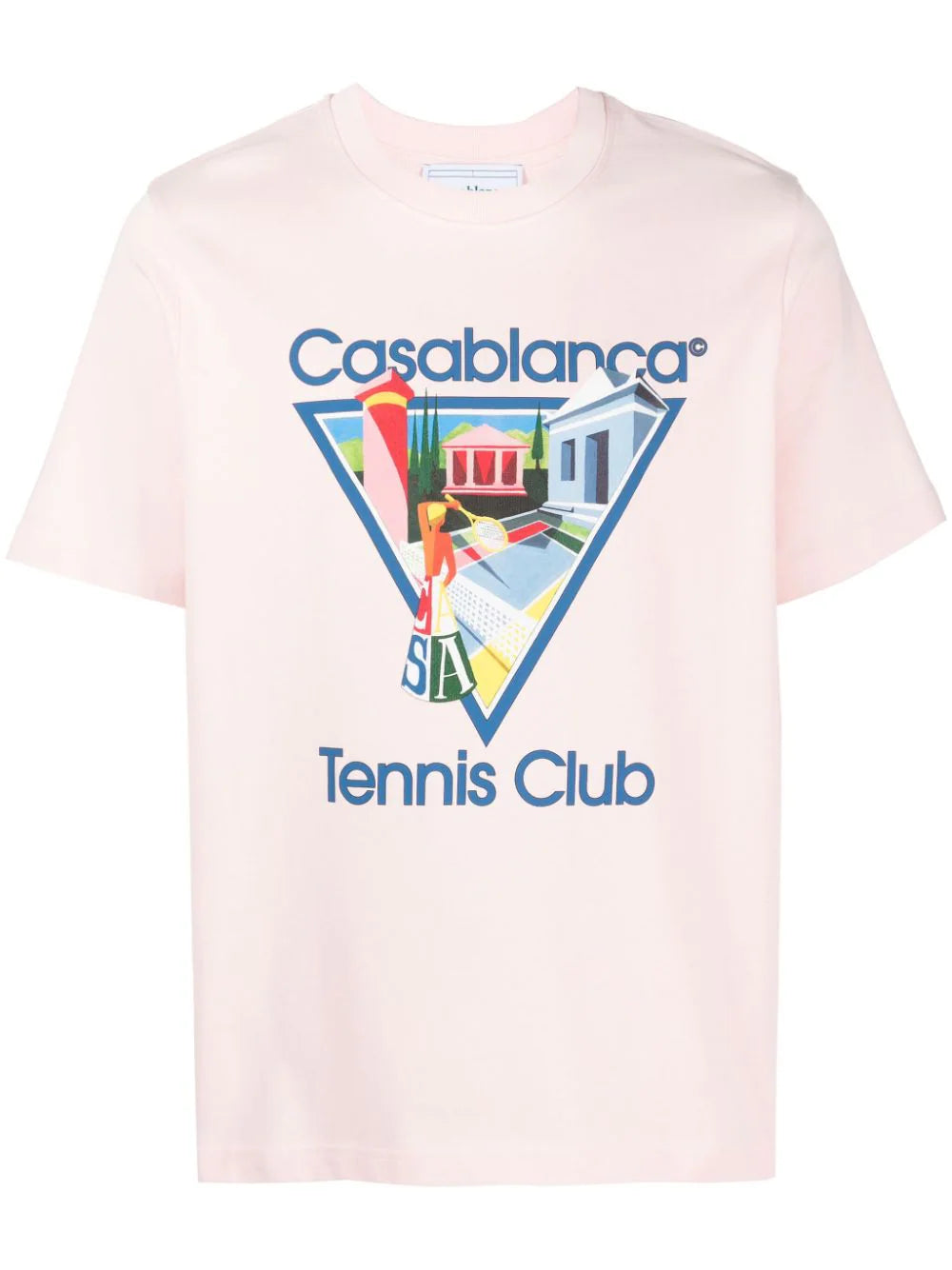 Casablanca Le Joueuse Tennis Club T-Shirt Pale Pink MF23JTS00124