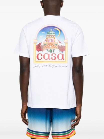 Casablanca Vue De L'Arche T-Shirt White MF23JTS00109