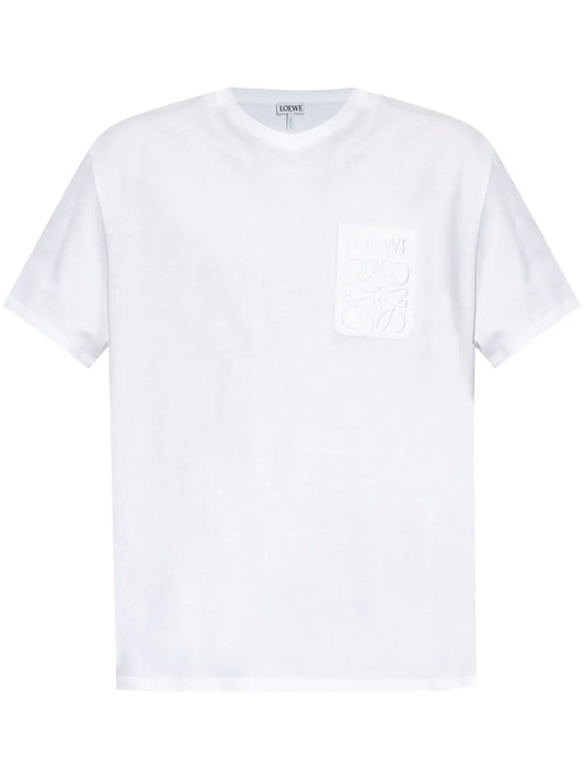 Loewe Anagram Pocket Embroidery T-Shirt White H528Y22XBC