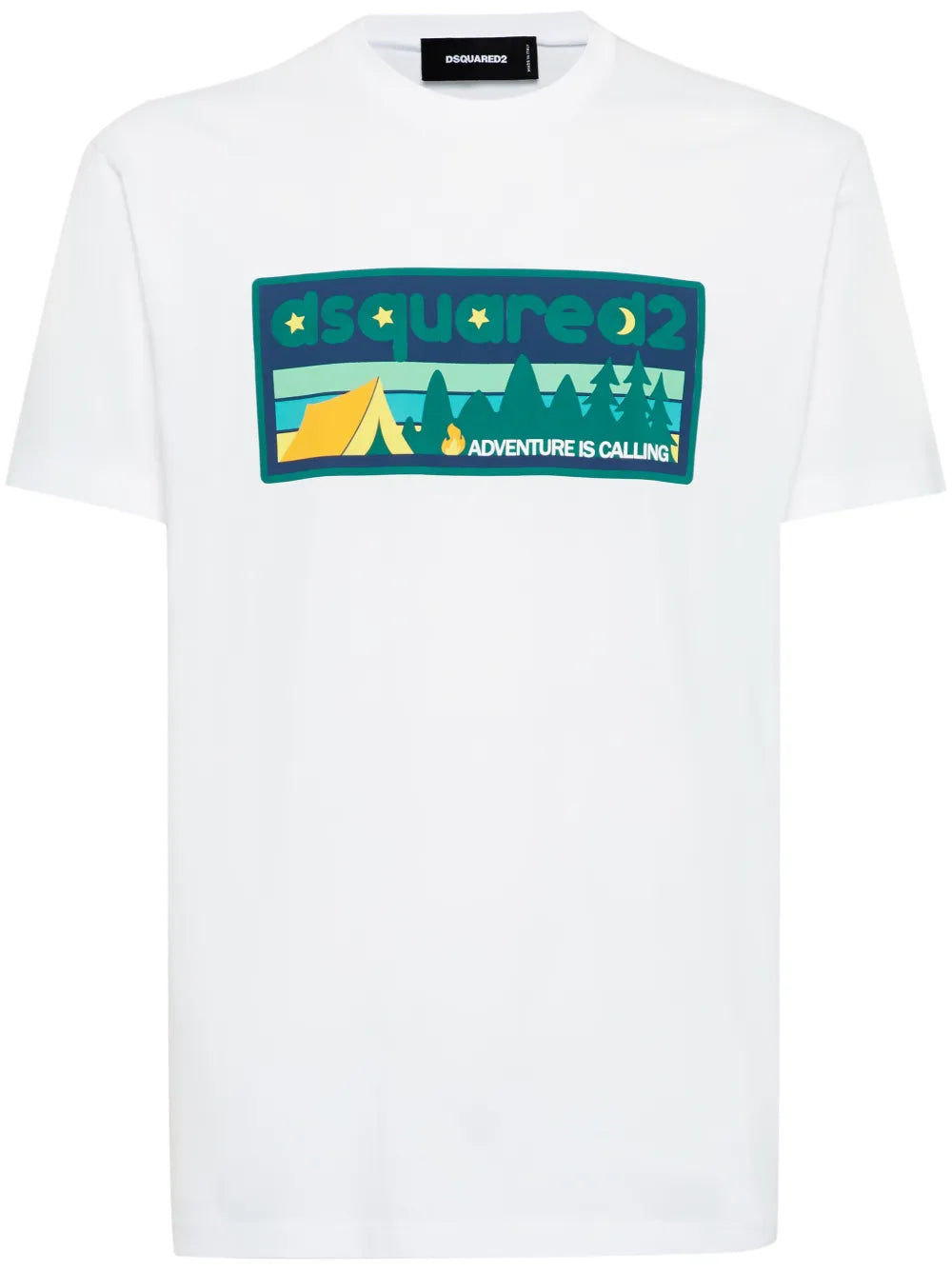 Dsquared2 Adventure is calling print cool fit t-shirt white S74GD1395