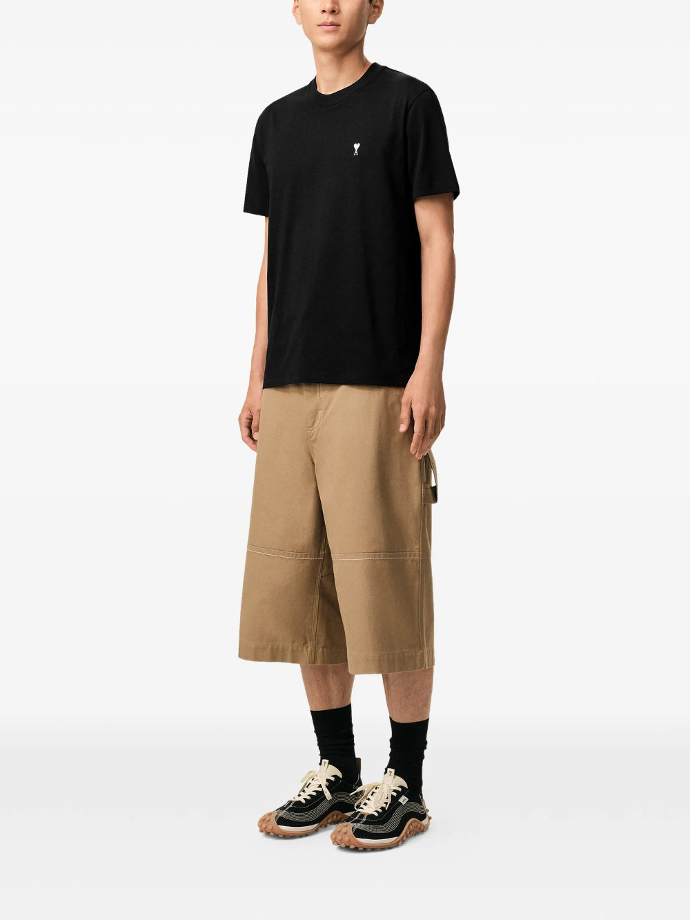 Ami De Coeur Contrast Black T-Shirt