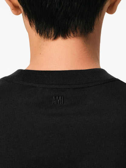 Ami De Coeur Contrast Black T-Shirt