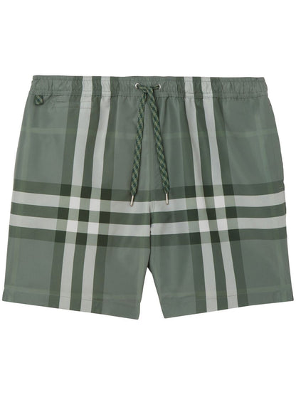 Burberry Martin Check Swim Shorts Green