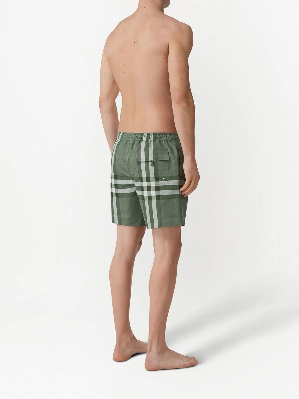 Burberry Martin Check Swim Shorts Green