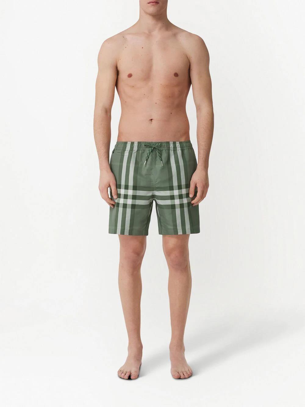 Burberry Martin Check Swim Shorts Green