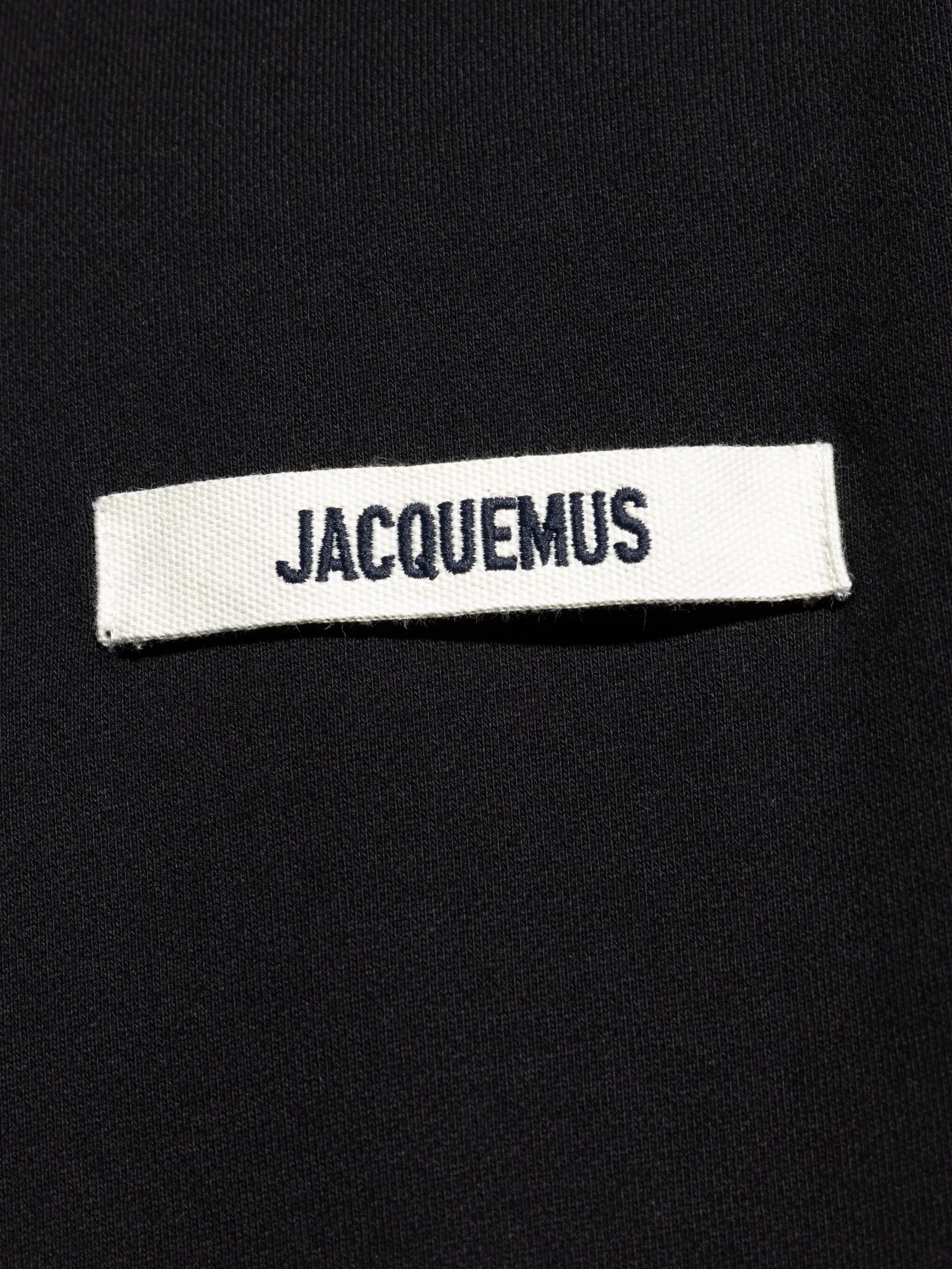 Jacquemus Gros Grain Hooded Sweatshirt Black