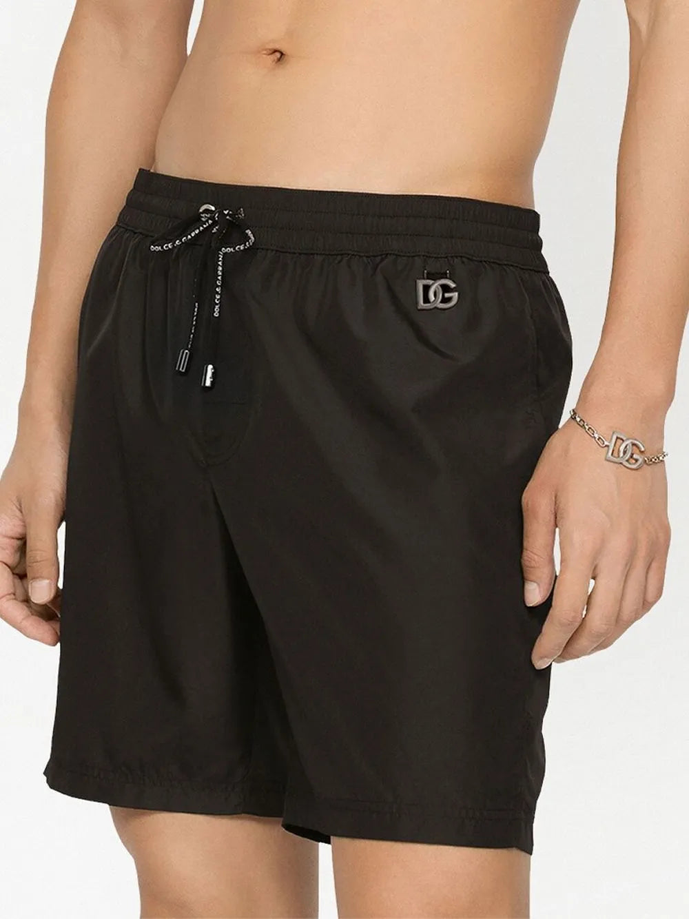 Dolce & Gabbana Swim Shorts With Logo Tag