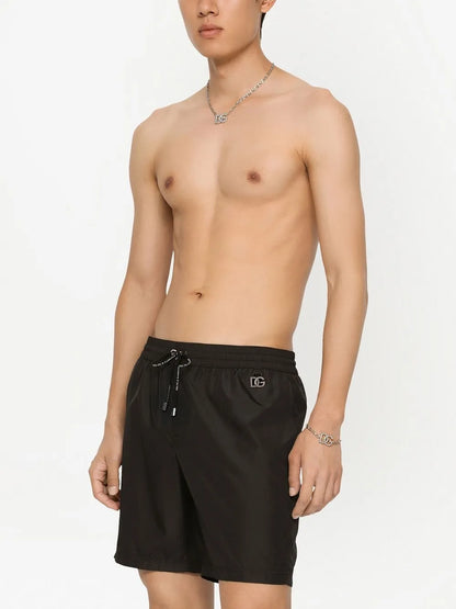 Dolce & Gabbana Swim Shorts With Logo Tag