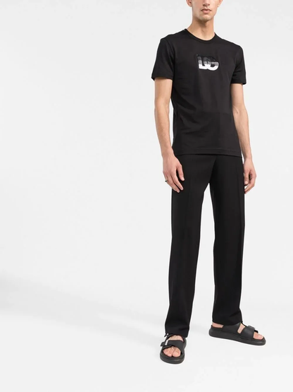 Dolce & Gabbana Logo Patch T-Shirt Black G8KBAZ G7C6S
