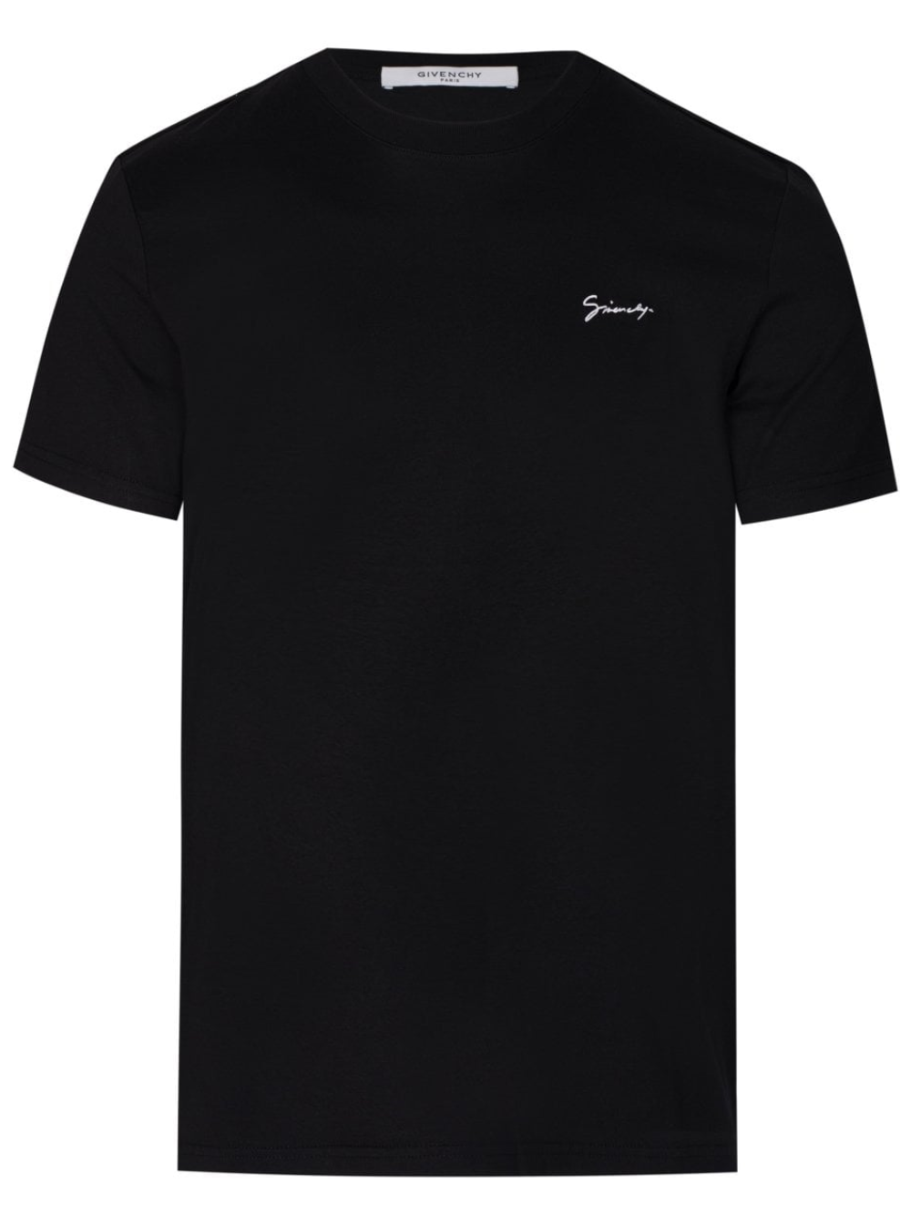 Givenchy Chest Logo Minimal Embroidered Script Signature T-Shirt BM70LR3002