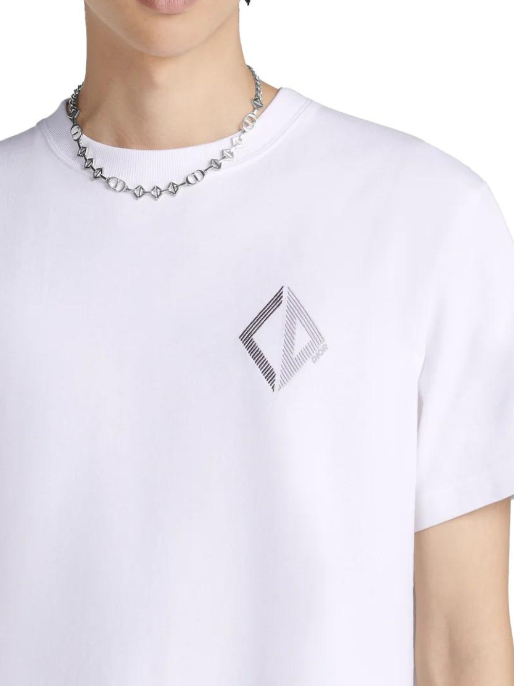 Dior CD Diamond T-Shirt White 313J696D0554_C088