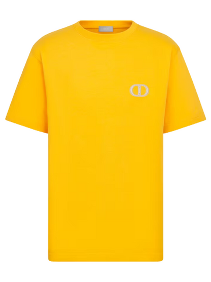 Dior CD Icon Yellow T-Shirt Relaxed Fit 943J605A0554_C281