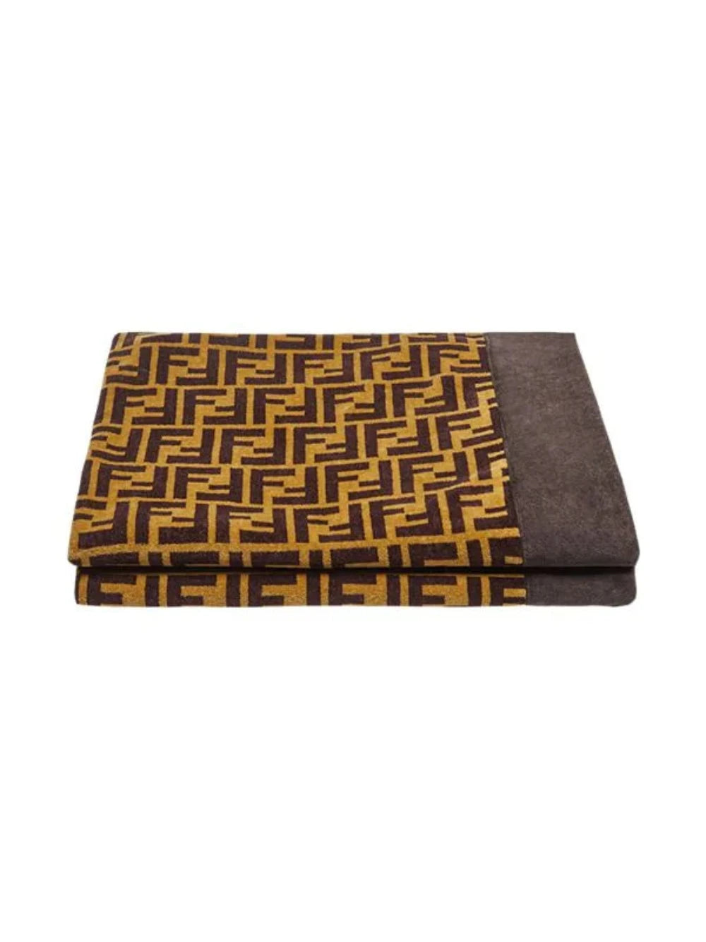 Fendi FF Monogram Beach Towel Brown