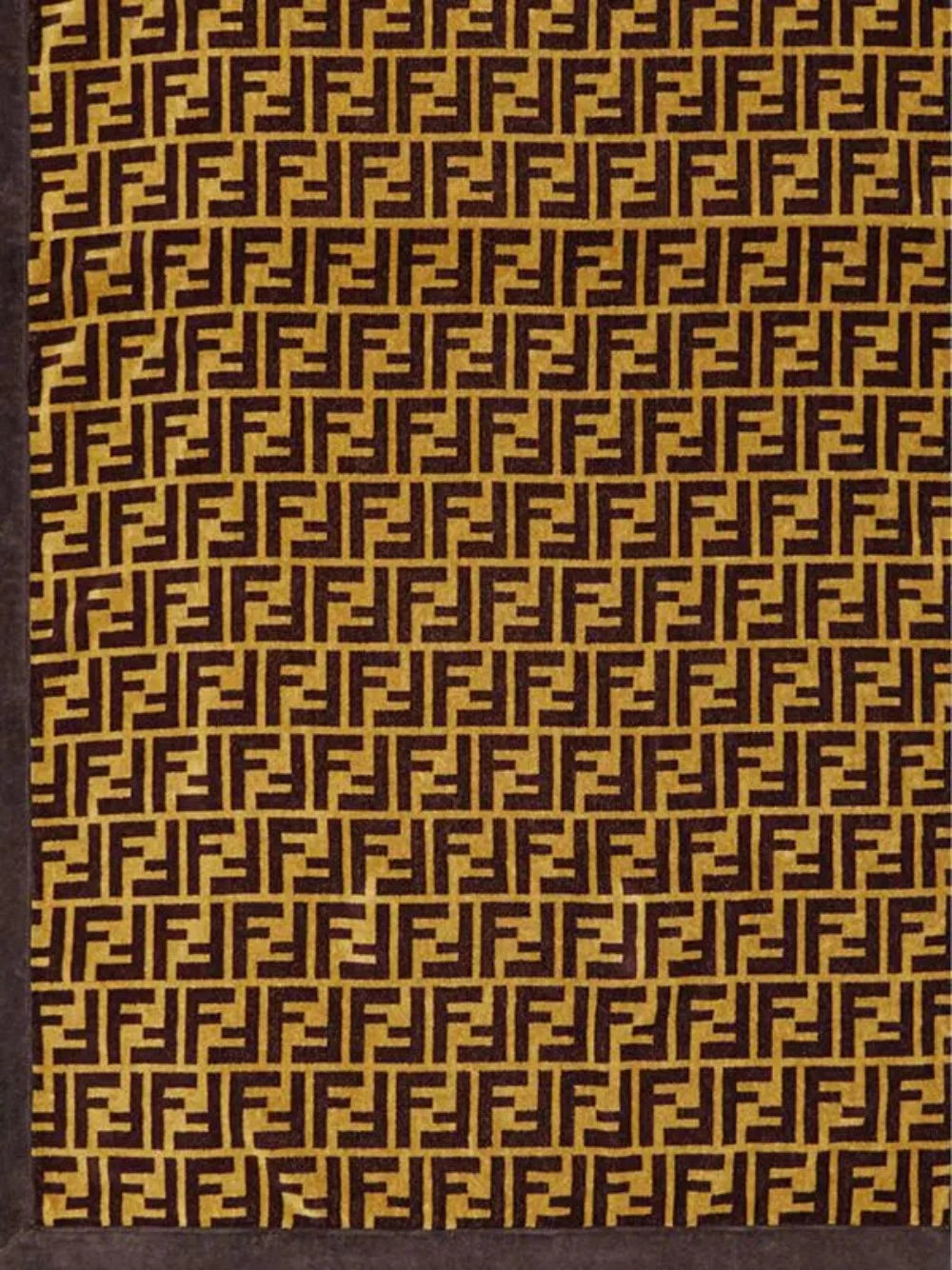 Fendi FF Monogram Beach Towel Brown