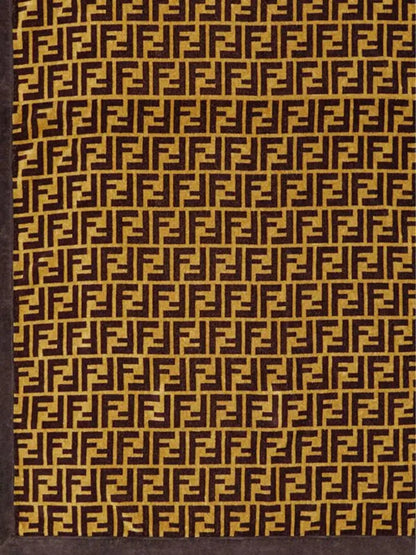 Fendi FF Monogram Beach Towel Brown