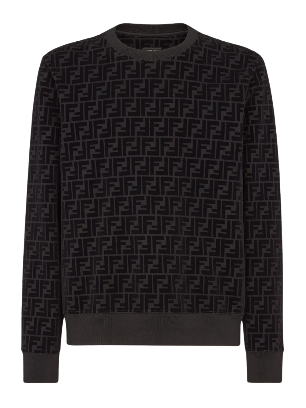 Fendi FF Logo Pattern Pique Sweatshirt FY1077AFRJF0ABB