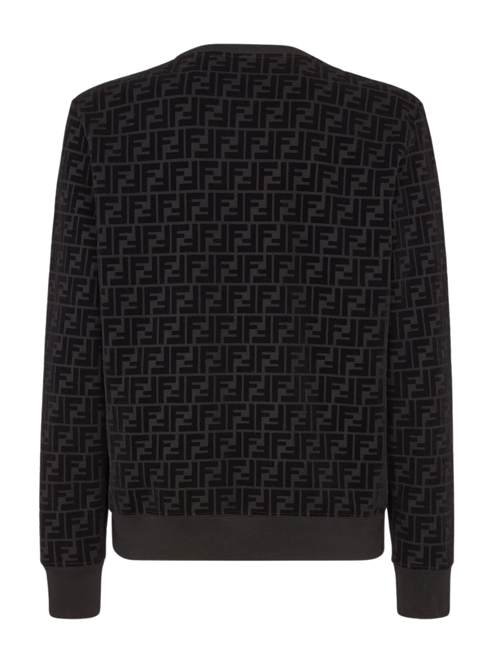 Fendi FF Logo Pattern Pique Sweatshirt FY1077AFRJF0ABB