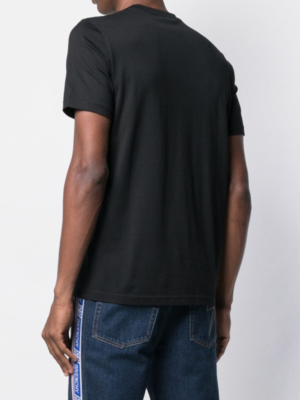 Givenchy Chest Logo Minimal Embroidered Script Signature T-Shirt BM70LR3002