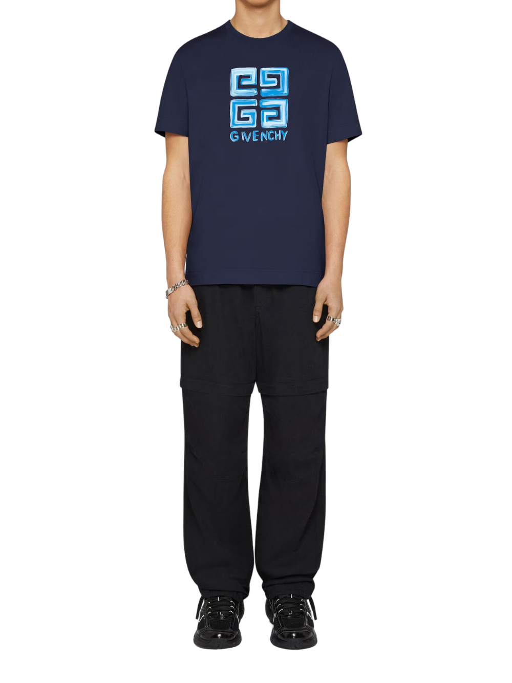 Givenchy 4G Logo Sketch T-Shirt  BM716G3YCT-410