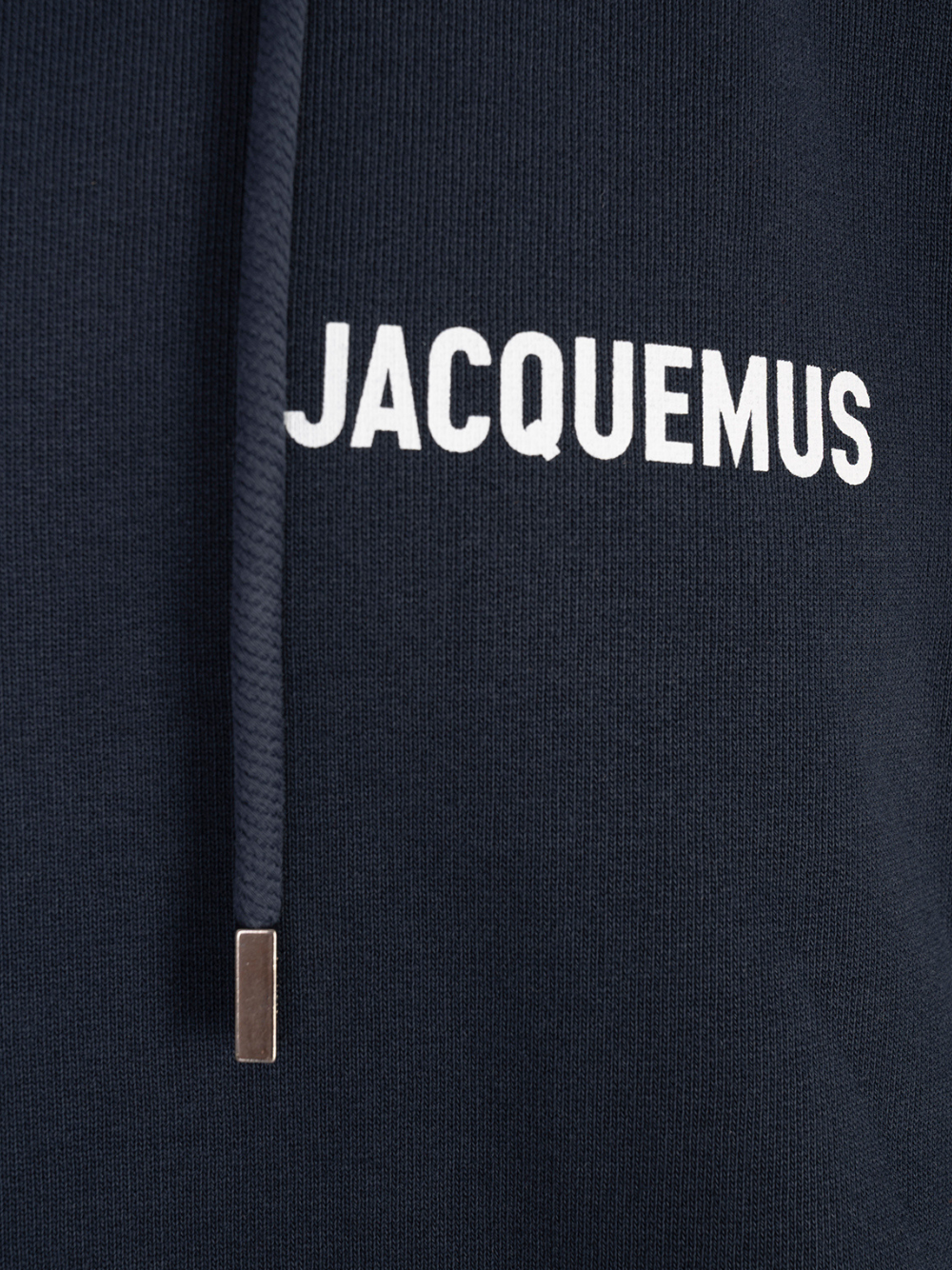 Jacquemus Le Sweatshirt Navy Logo Hooded Sweatshirt Dark Blue HOU00210AJ00028
