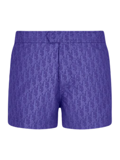 Dior Oblique Swim Shorts Blue 193B104AB041